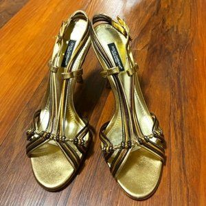 Dolce & Gabbana - Metallic Golden Tones - 3.5" Heels - Size 38 - Like New